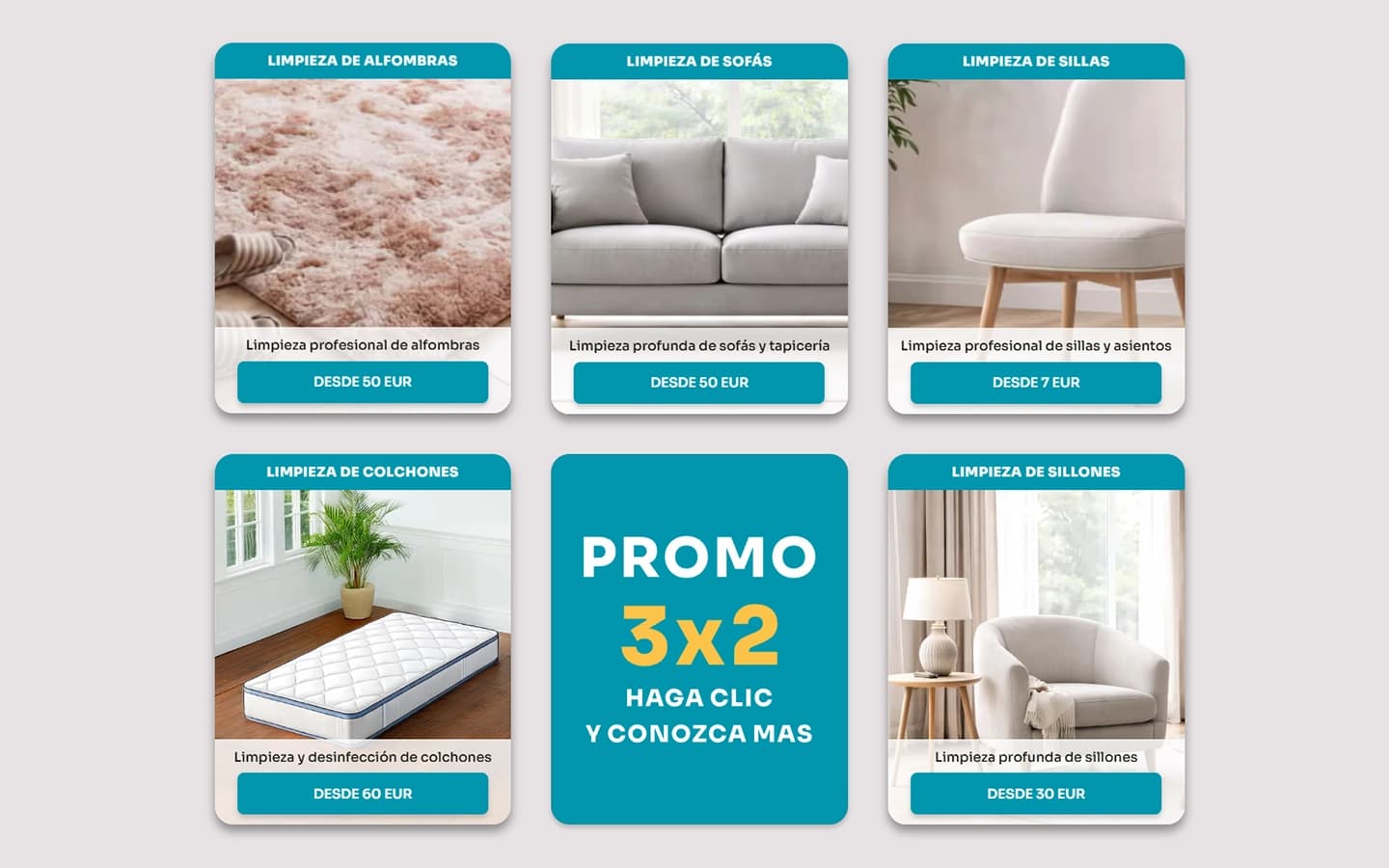 Catalog cards grid with promo module